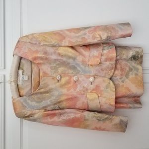 Skirt and Jacket floral suit.
